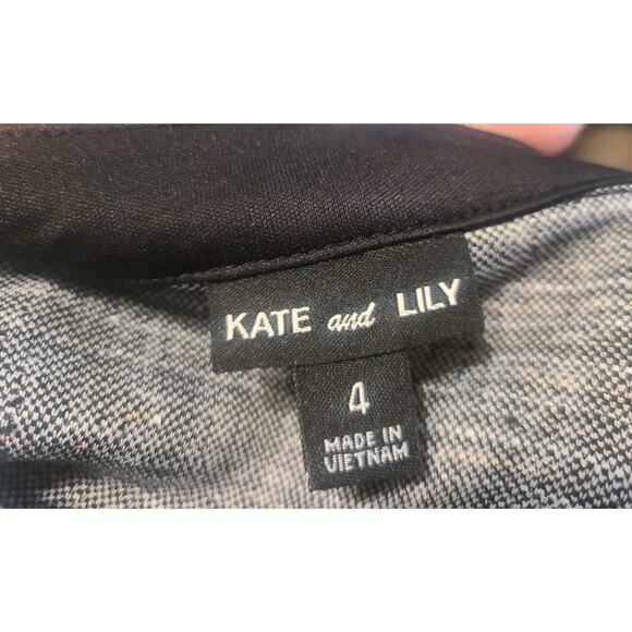 Kate And Lily Dress With Bolero Black White Size 4- Office To Dinner - Picture 3 of 7